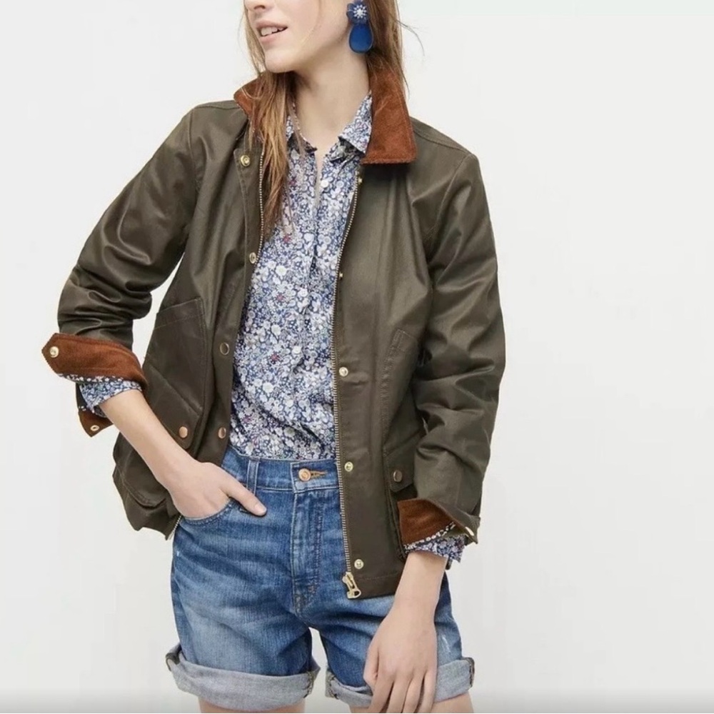 J. Crew Barn Jacket with Liberty Floral Print
